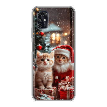 Силиконовый чехол на ZTE Blade V2020 Smart с принтом Новый год