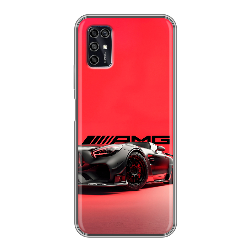 Силиконовый чехол на ZTE Blade V2020 Smart с принтом Мерседес Mercedes AMG Силиконовый чехол на ZTE Blade V2020 Smart с принтом Мерседес Mercedes AMG