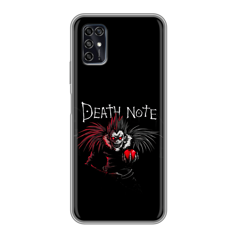 Силиконовый чехол на ZTE Blade V2020 Smart с принтом Death note Тетрадь смерти Силиконовый чехол на ZTE Blade V2020 Smart с принтом Death note Тетрадь смерти