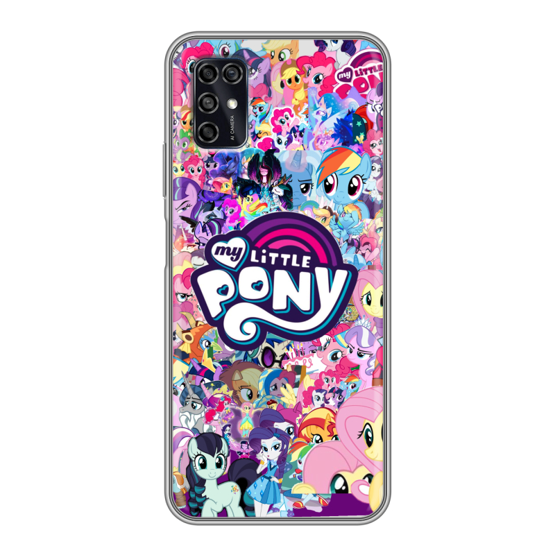 Силиконовый чехол на ZTE Blade V2020 Smart с принтом My little pony Дружба чудо Силиконовый чехол на ZTE Blade V2020 Smart с принтом My little pony Дружба чудо