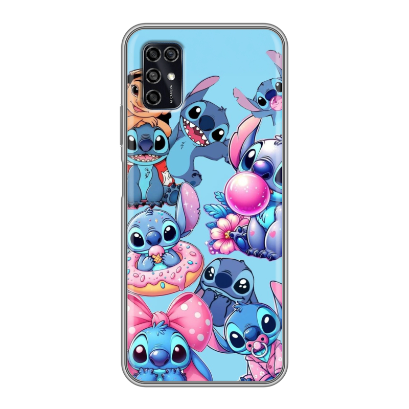 Силиконовый чехол на ZTE Blade V2020 Smart с принтом Лило и Стич Силиконовый чехол на ZTE Blade V2020 Smart с принтом Лило и Стич