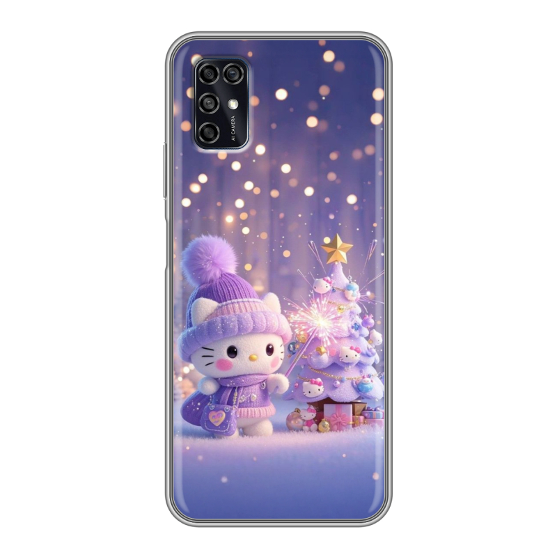 Силиконовый чехол на ZTE Blade V2020 Smart с принтом Новый год Силиконовый чехол на ZTE Blade V2020 Smart с принтом Новый год