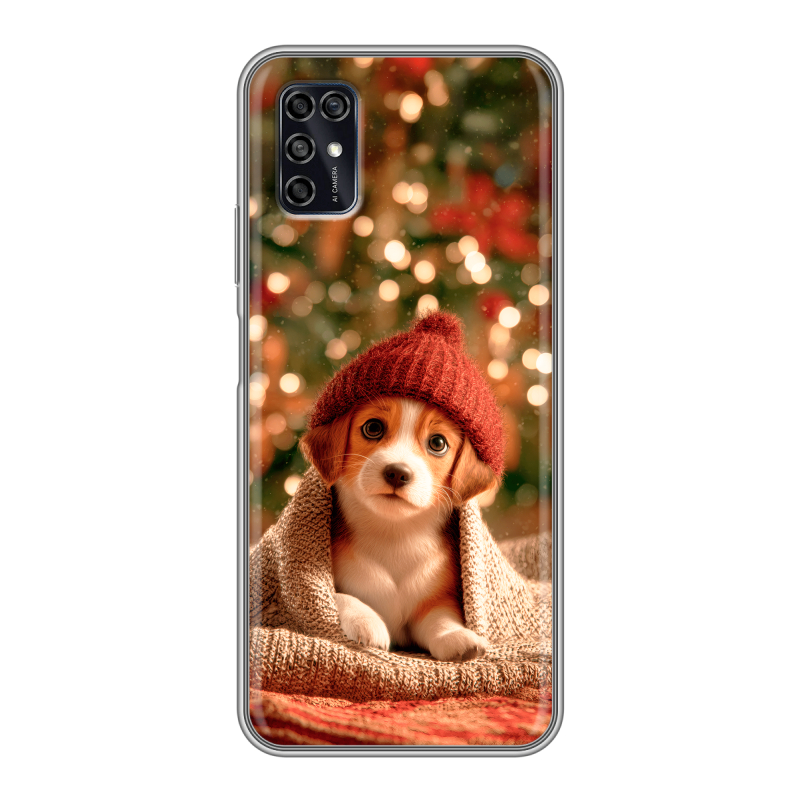 Силиконовый чехол на ZTE Blade V2020 Smart с принтом Новый год Силиконовый чехол на ZTE Blade V2020 Smart с принтом Новый год