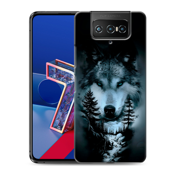 Силиконовый чехол на ASUS ZenFone 7 с принтом Лесной волк Силиконовый чехол на ASUS ZenFone 7 с принтом Лесной волк