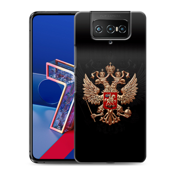 Силиконовый чехол на ASUS ZenFone 7 с принтом Герб России Силиконовый чехол на ASUS ZenFone 7 с принтом Герб России