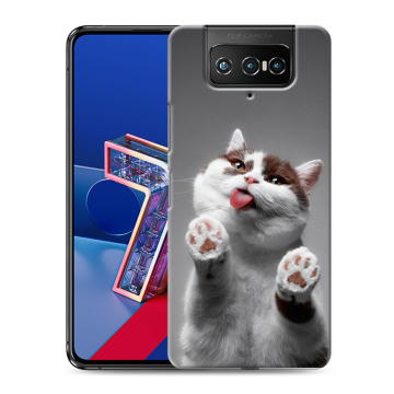 Силиконовый чехол на ASUS ZenFone 7 с принтом Коты Силиконовый чехол на ASUS ZenFone 7 с принтом Коты