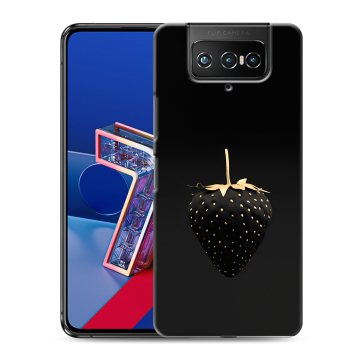 Силиконовый чехол на ASUS ZenFone 7 с принтом Черная клубника Силиконовый чехол на ASUS ZenFone 7 с принтом Черная клубника