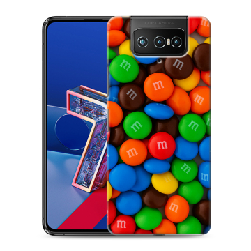 Силиконовый чехол на ASUS ZenFone 7 с принтом Конфеты Силиконовый чехол на ASUS ZenFone 7 с принтом Конфеты