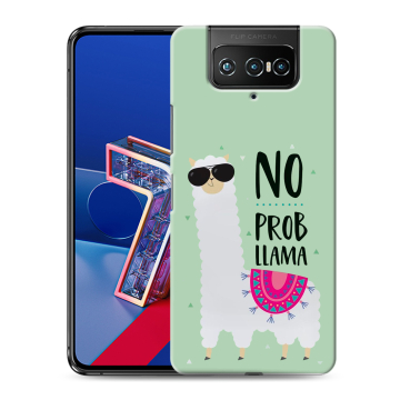 Силиконовый чехол на ASUS ZenFone 7 с принтом Лама Силиконовый чехол на ASUS ZenFone 7 с принтом Лама