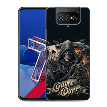 Силиконовый чехол на ASUS ZenFone 7 с принтом Скелет карты Силиконовый чехол на ASUS ZenFone 7 с принтом Скелет карты