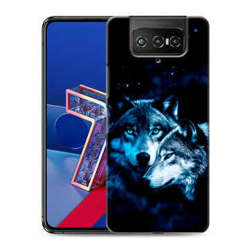 Силиконовый чехол на ASUS ZenFone 7 с принтом Волки Силиконовый чехол на ASUS ZenFone 7 с принтом Волки