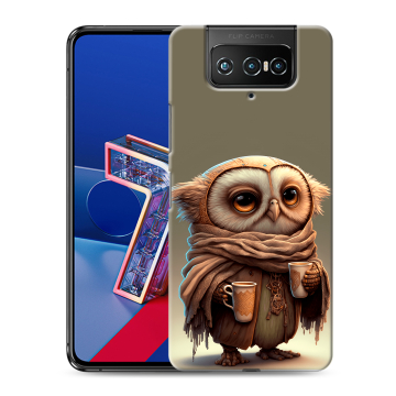 Силиконовый чехол на ASUS ZenFone 7 с принтом Сова Силиконовый чехол на ASUS ZenFone 7 с принтом Сова