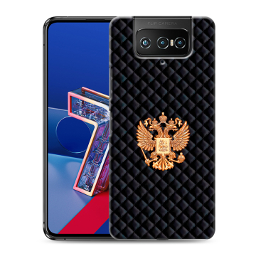 Силиконовый чехол на ASUS ZenFone 7 с принтом Герб России принт Силиконовый чехол на ASUS ZenFone 7 с принтом Герб России принт