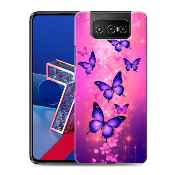Силиконовый чехол на ASUS ZenFone 7 с принтом Бабочки