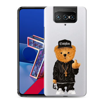 Силиконовый чехол на ASUS ZenFone 7 с принтом Мишка