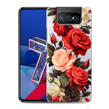 Силиконовый чехол на ASUS ZenFone 7 с принтом Розы