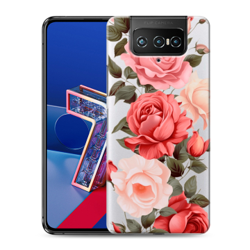 Силиконовый чехол на ASUS ZenFone 7 с принтом Розы