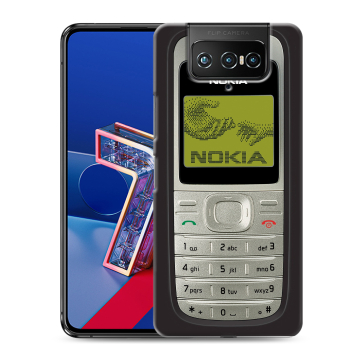 Силиконовый чехол на ASUS ZenFone 7 с принтом Ретро Нокия