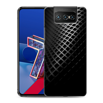 Силиконовый чехол на ASUS ZenFone 7 с принтом Текстура металла Силиконовый чехол на ASUS ZenFone 7 с принтом Текстура металла
