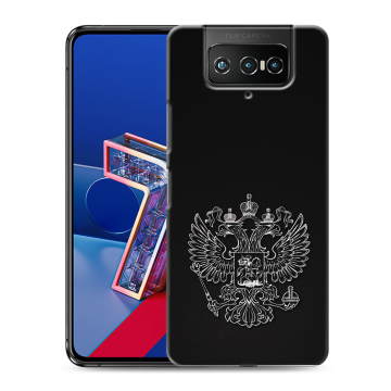 Силиконовый чехол на ASUS ZenFone 7 с принтом Герб России