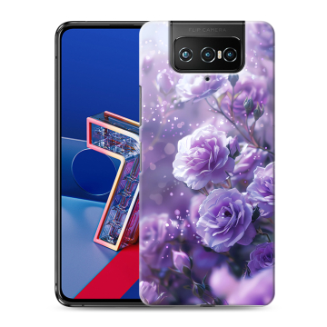 Силиконовый чехол на ASUS ZenFone 7 с принтом Розы цветы Силиконовый чехол на ASUS ZenFone 7 с принтом Розы цветы