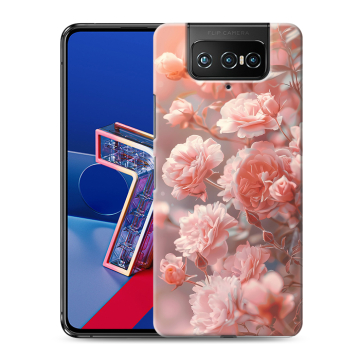 Силиконовый чехол на ASUS ZenFone 7 с принтом Розовые розы