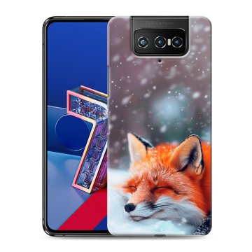 Силиконовый чехол на ASUS ZenFone 7 с принтом лиса