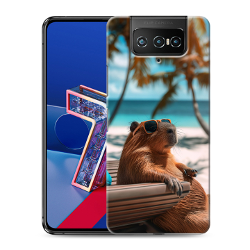 Силиконовый чехол на ASUS ZenFone 7 с принтом Капибара
