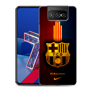 Силиконовый чехол на ASUS ZenFone 7 с принтом Барселона Barcelona