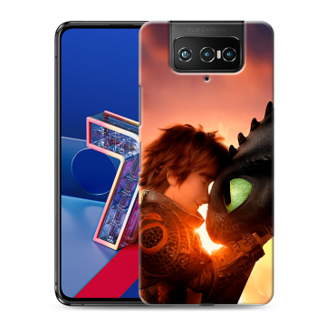 Силиконовый чехол на ASUS ZenFone 7 с принтом Как приручить дракона
