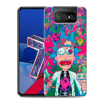 Силиконовый чехол на ASUS ZenFone 7 с принтом Рик и Морти Rick Morty Силиконовый чехол на ASUS ZenFone 7 с принтом Рик и Морти Rick Morty