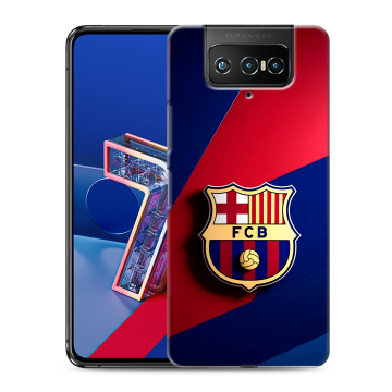 Силиконовый чехол на ASUS ZenFone 7 с принтом Барселона Barcelona