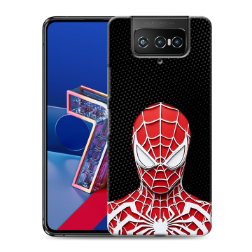Силиконовый чехол на ASUS ZenFone 7 с принтом человек паук spiderman Силиконовый чехол на ASUS ZenFone 7 с принтом человек паук spiderman