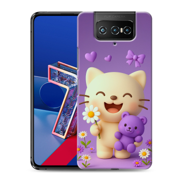 Силиконовый чехол на ASUS ZenFone 7 с принтом для девочек
