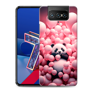 Силиконовый чехол на ASUS ZenFone 7 с принтом Панда