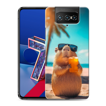 Силиконовый чехол на ASUS ZenFone 7 с принтом Капибара