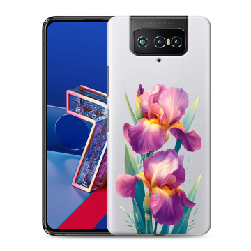 Силиконовый чехол на ASUS ZenFone 7 с принтом Цветы орхидеи