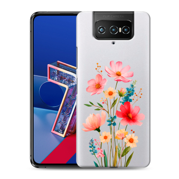 Силиконовый чехол на ASUS ZenFone 7 с принтом Цветы