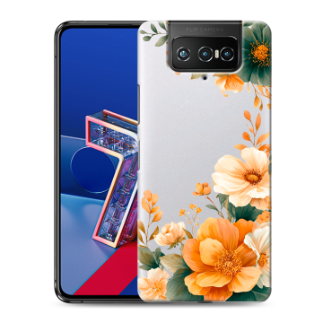 Силиконовый чехол на ASUS ZenFone 7 с принтом Цветы принт