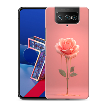 Силиконовый чехол на ASUS ZenFone 7 с принтом Розовая роза