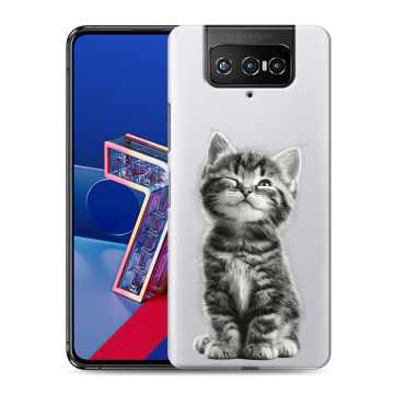 Силиконовый чехол на ASUS ZenFone 7 с принтом Котенок