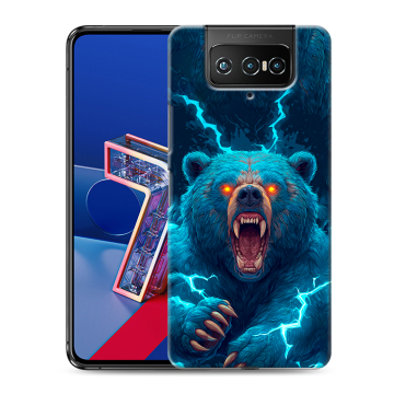 Силиконовый чехол на ASUS ZenFone 7 с принтом Медведь