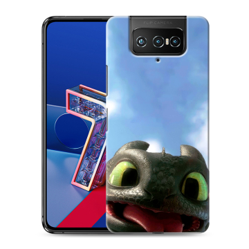 Силиконовый чехол на ASUS ZenFone 7 с принтом Как приручить дракона