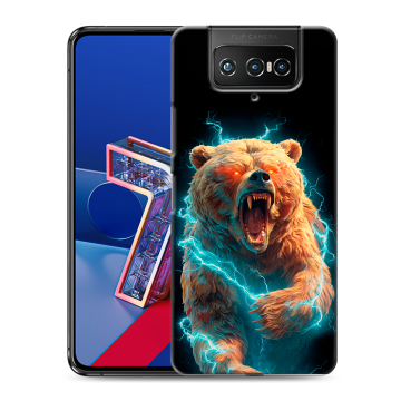 Силиконовый чехол на ASUS ZenFone 7 с принтом Медведь