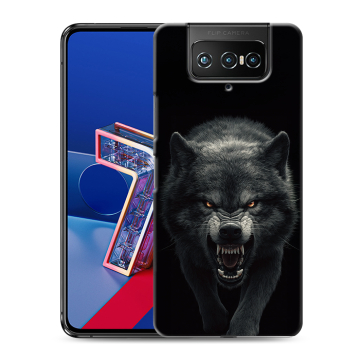 Силиконовый чехол на ASUS ZenFone 7 с принтом Волк