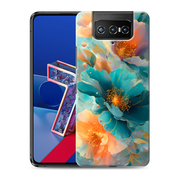 Силиконовый чехол на ASUS ZenFone 7 с принтом Цветы