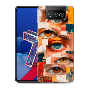 Силиконовый чехол на ASUS ZenFone 7 с принтом Модный принт