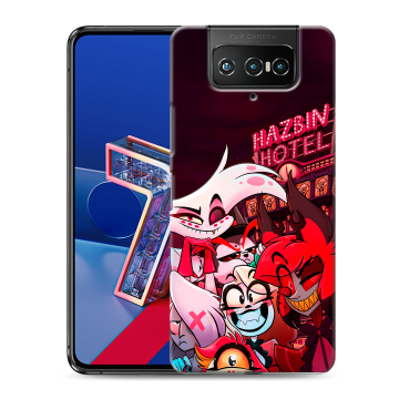 Силиконовый чехол на ASUS ZenFone 7 с принтом Hazbin Hotel Отель Хазбин