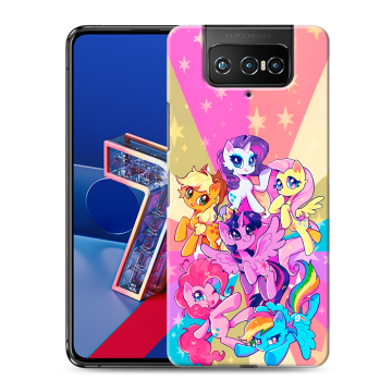 Силиконовый чехол на ASUS ZenFone 7 с принтом My little pony Дружба чудо Силиконовый чехол на ASUS ZenFone 7 с принтом My little pony Дружба чудо