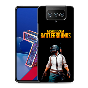 Силиконовый чехол на ASUS ZenFone 7 с принтом PUGB ПАГБ